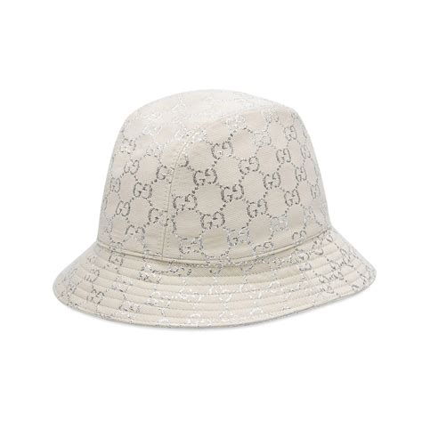 white Gucci bucket hat